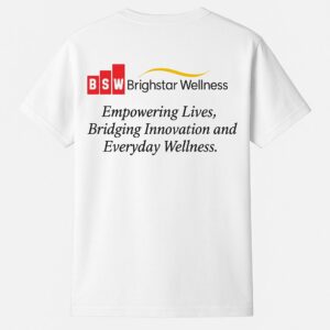 Brightstar-Wellness-White-T-Shirt-Back-View